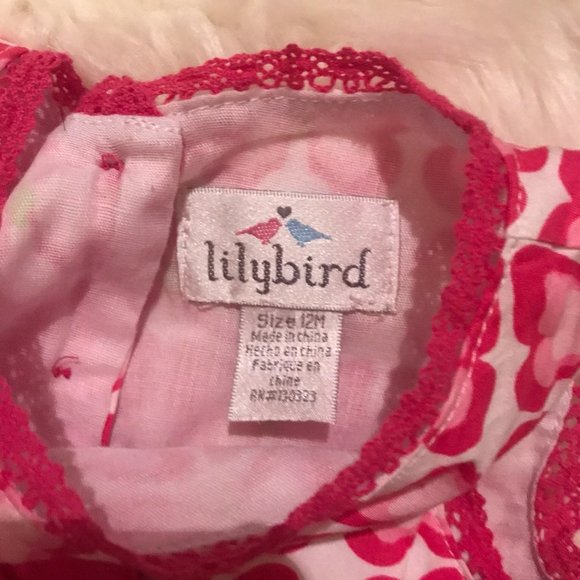 Lilybird Toddler Sun Dress Size 12M Pink Butterfly - Picture 3 of 4